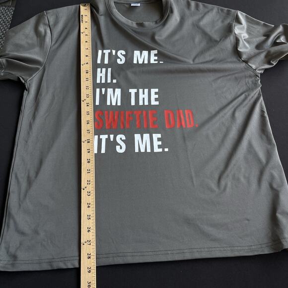 Funny Swiftie Dad Shirt XXL Gray Fathers Day Concert Taylor Music Graphic Print - Picture 8 of 9